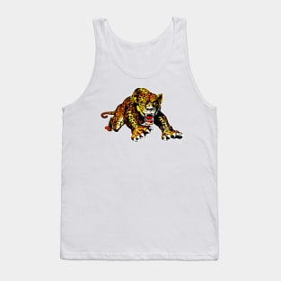 African tiger fierce and jumping Tank Top